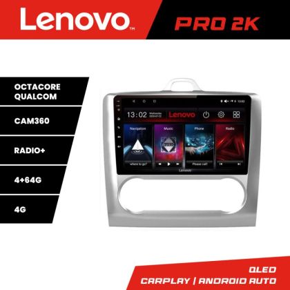 Navigatie Ford Focus 2 Automat Lenovo Kit-140-automatic 8 core QLED 2K 4+64 360 Android Waze USB Navigatie Internet Youtube Radio