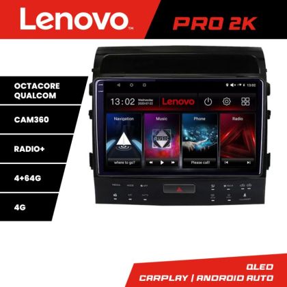 Navigatie Toyota Landcruiser 200 V8 2007-2015 cu navi si 360 Android radio gps internet 8 core QLED 2K 4+64 360 Lenovo