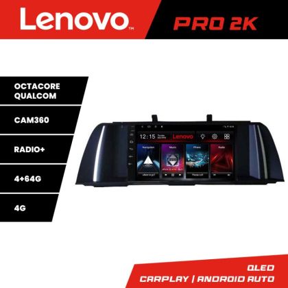 Navigatie Bmw F10 NBT 2012-2016 Android radio bluetooth internet 8 core QLED 2K 4+64 360 Lenovo