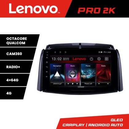 Navigatie Toyota Land Cruiser L100 2002-2008 Lenovo Kit-L100 8 core QLED 2K 4+64 360 Android Waze USB Navigatie Internet Youtube Radio