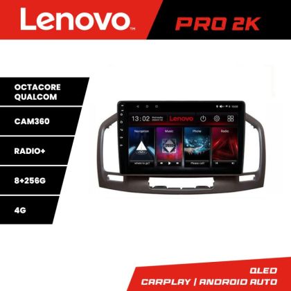 Navigatie Opel Insignia 2009-2013 Lenovo Kit-114 8 core QLED 2K 8+256 360 Android Waze USB Navigatie Internet Youtube Radio