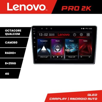 Navigatie Citroen C3 intre anii 2018- Lenovo Kit-C3 8 core QLED 2K 8+256 360 Android Waze USB Navigatie Internet Youtube Radio