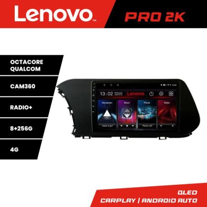 Navigatie Hyundai I20 2020- Lenovo Kit-i20 8 core QLED 2K 8+256 360 Android Waze USB Navigatie Internet Youtube Radio