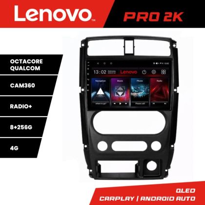 Navigatie Jimny 2007-2016 Lenovo Kit-JIMNY07 8 core QLED 2K 8+256 360 Android Waze USB Navigatie Internet Youtube Radio