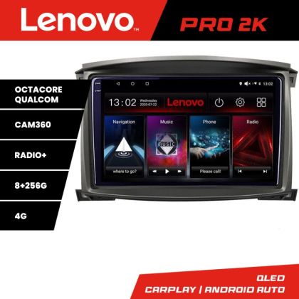 Navigatie Toyota Land Cruiser L100 2002-2006 Android radio gps internet 8 core QLED 2K 8+256 360 Lenovo