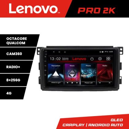 Navigatie Smart 2005-2010 Lenovo Kit-SMART05 8 core QLED 2K 8+256 360 Android Waze USB Navigatie Internet Youtube Radio