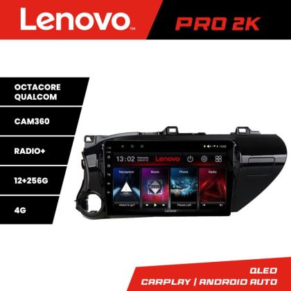 Navigatie Toyota Hilux 2016- Lenovo Kit-TY59 8 core QLED 2K 12+256 360 Android Waze USB Navigatie Internet Youtube Radio