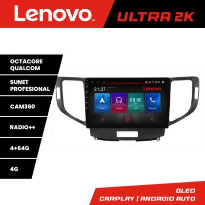 Navigatie Honda Accord 2008-2012 Lenovo Kit-8951 8 core QLED Qualcomm 4+64 360 Android Waze USB Navigatie Internet Youtube Radio