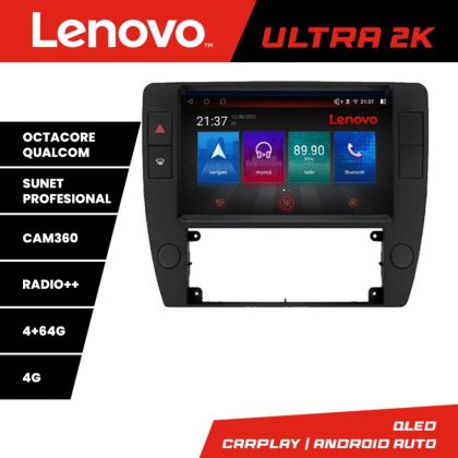 Navigatie Passat B5 1997-2004 Android radio gps internet 8 core QLED Qualcomm 4+64 360 Lenovo