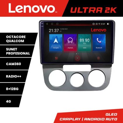 Navigatie VW Golf 5 2004-2010 clima manuala Octacore, 8 Gb RAM, 128 Gb Hdd, 4G, Qled 2K, DSP, Carplay AA, 360,Bluetooth