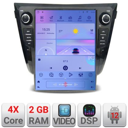 Navigatie Nissan X-Trail 2013-2018 tip tesla radio gps internet 4 Core carplay android auto 2+32 kit-tesla-353+EDT-E