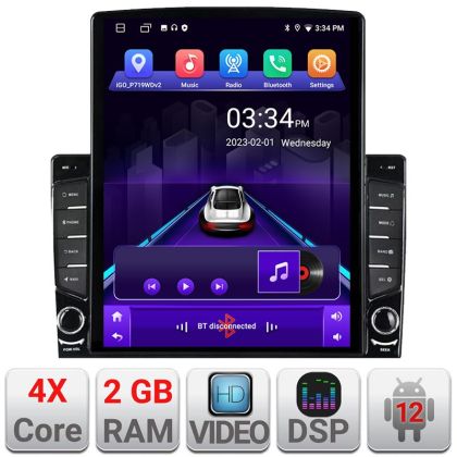 Navigatie Toyota Prius 5 PLus KIT-prius5-plus ecran tip TESLA 9.7" cu Android Radio Bluetooth Internet GPS WIFI 2+32 DSP Quad