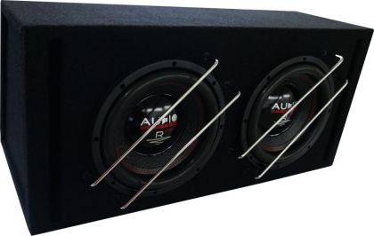 Subwoofer pasiv cu incinta 60L Audio System R 10 EVO BR-2, 800 watts, 2x2 ohm, 2 x 250 mm, 2 x 10", bass reflex, 2 difuzoare