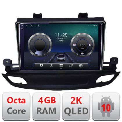 Navigatie Opel Insignia 2018- C-insignia19 Android Octa Core Ecran 2K QLED GPS 4G 4+32GB 360 kit-insignia19+EDT-E410-2K