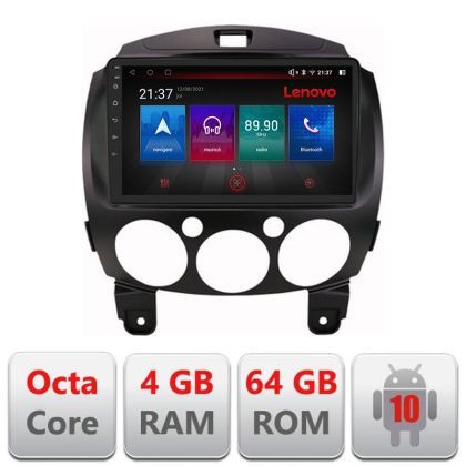 Navigatie Mazda 2 2007-2013 Android radio gps internet Octa Core 4+64 LTE Kit-mazda2+EDT-E509-PRO