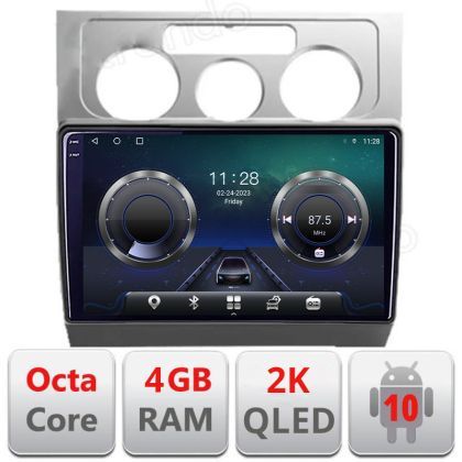 Navigatie VW Touran 2003-2010 C-TOURAN1 Android Octa Core Ecran 2K QLED GPS 4G 4+32GB 360 KIT-TOURAN1+EDT-E410-2K