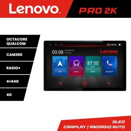 Navigatie  SsangYong Tivoli 2015-2019 Lenovo PRO 4+64 2K 13 inch qled android 4G DSP gps internet  Kit-tivoli2015