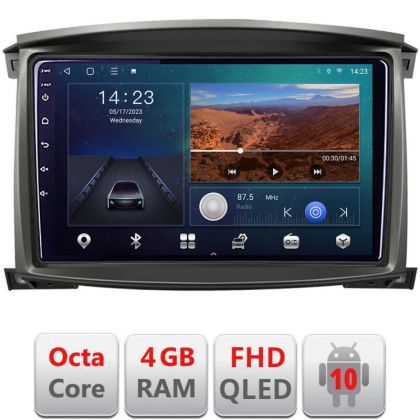 Navigatie Toyota Land Cruiser L100 2002-2006 Android radio gps internet quad core 4+64 carplay android auto KIT-L105-automatic+EDT-E310v3