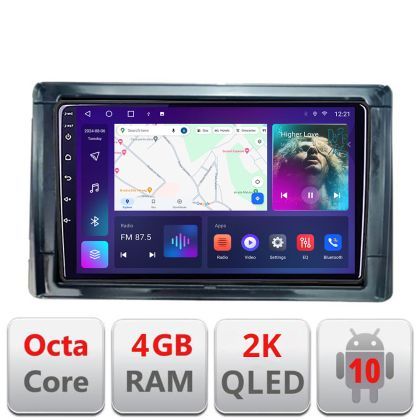 Navigatie Toyota 2DIN C-TY2DIN Android Octa Core Ecran 2K QLED GPS 4G 4+32GB 360 KIT-TY2DIN+EDT-E409-2K