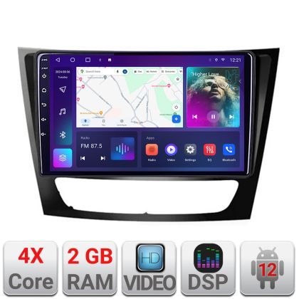 Navigatie Mercedes W211 W219 A-090  2+32 GB Android Waze USB Navigatie Internet Youtube Radio