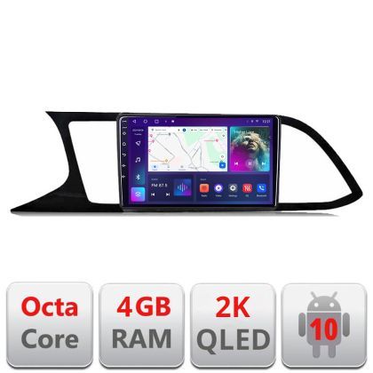 Navigatie Seat Leon MIB C-306 Android Octa Core Ecran 2K QLED GPS 4G 4+32GB 360 KIT-306+EDT-E409-2K