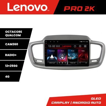 Navigatie Kia Sorento 2015-2018 Lenovo Kit-6528 8 core QLED 2K 12+256 360 Android Waze USB Navigatie Internet Youtube Radio