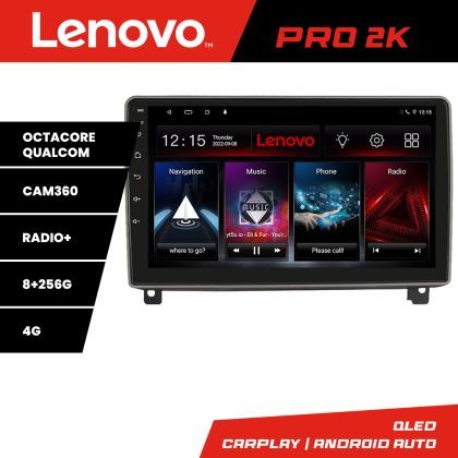 Navigatie Peugeot 407 2004-2011 8 core QLED 2K 8+256 360 Quad Core Android Waze USB Navigatie Internet Youtube Radio Lenovo