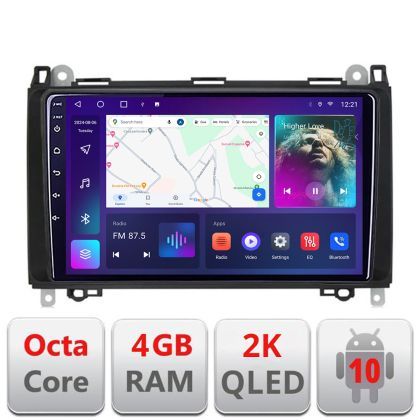 Navigatie Mercedes VW C-068 Android Octa Core Ecran 2K QLED GPS 4G 4+32GB 360 KIT-068+EDT-E409-2K v1