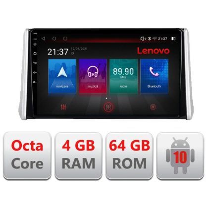 Navigatie Toyota Rav4 2018- E-RAV4 Octa Core cu Android Radio Bluetooth Internet GPS WIFI DSP 4+64GB 4G