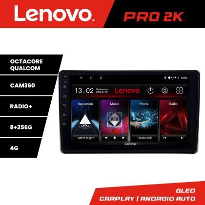 Navigatie Audi A4 B6 Quad Core Lenovo Kit-050 8 core QLED 2K 8+256 360 Android Waze USB Navigatie Internet Youtube Radio