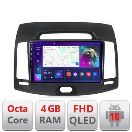 Navigatie HHyundai Elantra 2007-2011 B-2009 Android Ecran QLED octa core 4+64 carplay android auto KIT-2009+EDT-E309V3