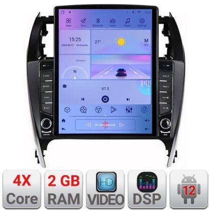 Navigatie Toyota Camry 2012-2018 Android radio gps internet quad core 2+32 ecran vertical 9.7" Kit-camry12+EDT-E708