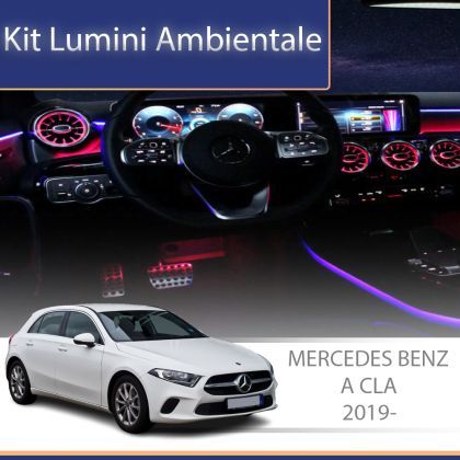 Lumini Ambientale ventilatoare fata Mercedes A W177 CLA W118 control pe sistemul original sau telefon