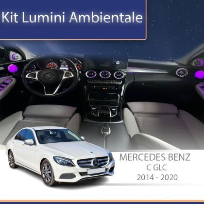 Lumini Ambientale capace difuzoare Mercedes C W205 GLC X253 control pe sistemul original sau telefon