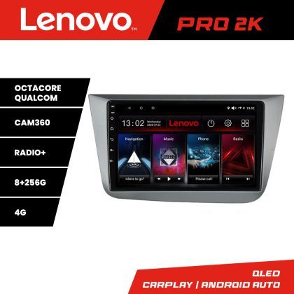 Navigatie Seat Leon 2005-2012 Lenovo Kit-leon05 8 core QLED 2K 8+256 360 Android Waze USB Navigatie Internet Youtube Radio