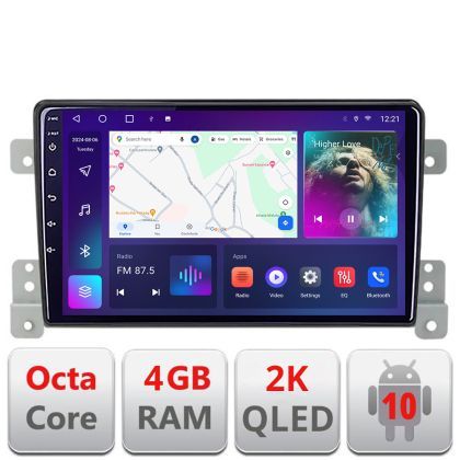 Navigatie Suzuki Grand Vitara Old C-053 Android Octa Core Ecran 2K QLED GPS 4G 4+32GB 360 KIT-053+EDT-E409-2K