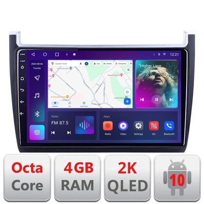 Navigatie VW Polo 2014- C-655 Android Octa Core Ecran 2K QLED GPS 4G 4+32GB 360 KIT-655+EDT-E409-2K