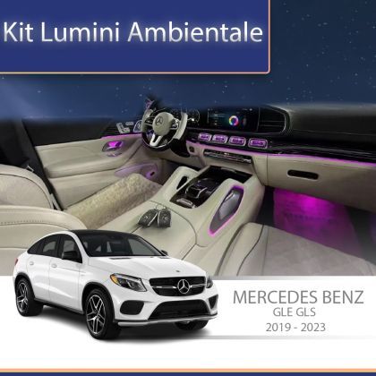 Lumini Ambientale trimuri usi si picioare Mercedes GLE GLS W166 control pe sistemul original sau telefon