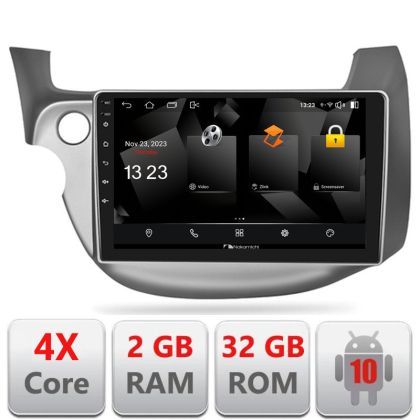 Navigatie Honda Fit 2008-2013 Android radio gps internet quad core 2+32 carplay android auto