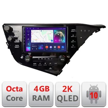 Navigatie Toyota Camry 2017-2021 V2 Android Octa Core Ecran 2K QLED GPS 4G 4+32GB 360 kit-camry-2018-plus+EDT-E409-2K