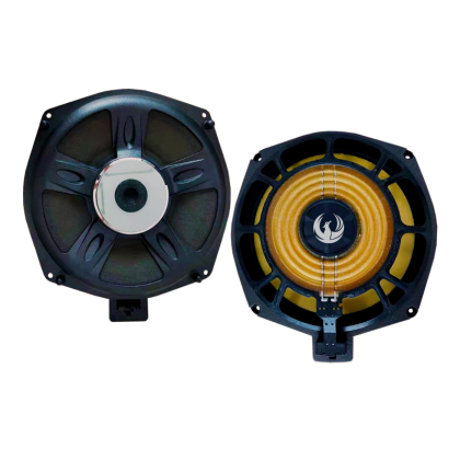 Kit subwoofer BMW 8” (200 mm) și cabluri plug & play ﻿75W RMS/150W MAX 3.6 Ohm Phoenix Gold ZDSB200 v1