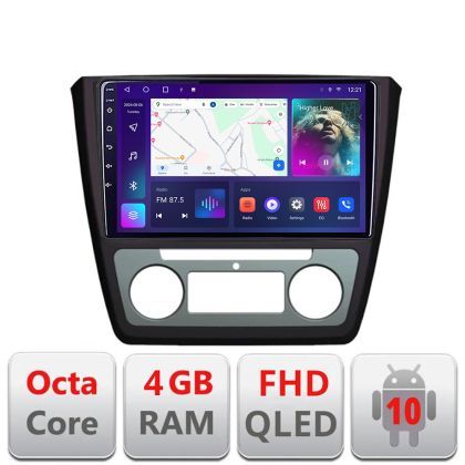 Navigatie Skoda Yeti 2009-2014 B-YETI Android Ecran QLED octa core 4+64 carplay android auto KIT-YETI+EDT-E309V3