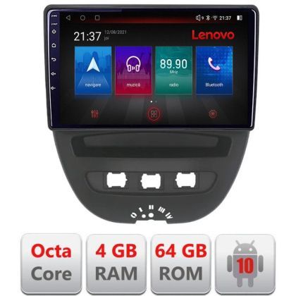 Navigatie Citroen C1 Peugeot 107 Toyota Aygo 2005-2014 Android radio gps internet Octa Core 4+64 LTE KIT-C1+EDT-E510-PRO v1