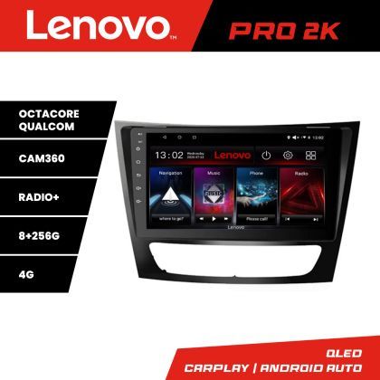 Navigatie Mercedes W211 W219 Lenovo Kit-090 8 core QLED 2K 8+256 360 Android Waze USB Navigatie Internet Youtube Radio