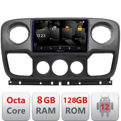 Navigatie Opel Movano, Renault Master 2010-2021Android Octa Core Qualcomm 2K Qled 8+128 DTS DSP 360 4G Optical v1