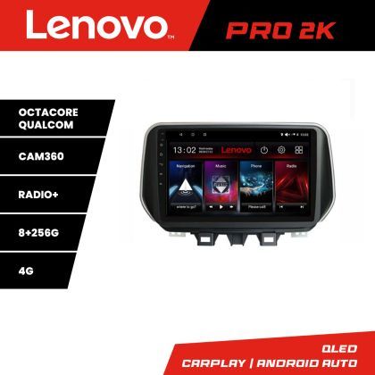 Navigatie Hyundai Tucson 2019 Quad Core Lenovo Kit-1135 8 core QLED 2K 8+256 360 Android Waze USB Navigatie Internet Youtube Radio