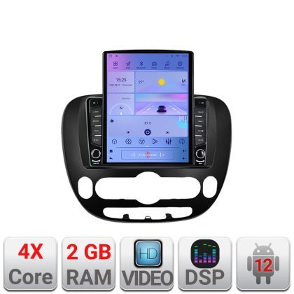 Navigatie Kia Soul 2014-2019 Android radio gps internet quad core 2+32 ecran vertical 9.7" Kit-soul-2014+EDT-E708