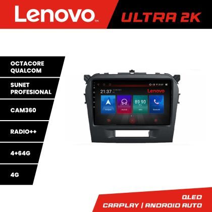 Navigatie Suzuki Grand Vitara 2016- Lenovo Kit-2265 cu Android Internet Radio GPS Bluetooth USB