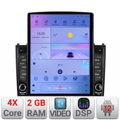 Navigatie Hummer H2 2008-2009 ecran tip TESLA 9.7" cu Android Radio Bluetooth Internet GPS WIFI 2+32 DSP Quad Core v2