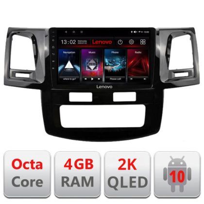 Navigatie Toyota Hilux 2008-2014 L-143, Octacore, 4Gb RAM, 64Gb Hdd, 4G, QLED 2K, DSP, Carplay, Bluetooth